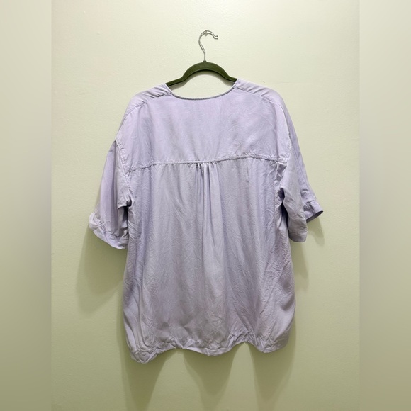 COS Oversized Neck Tie Top in Purple Size 12 - Picture 4 of 10